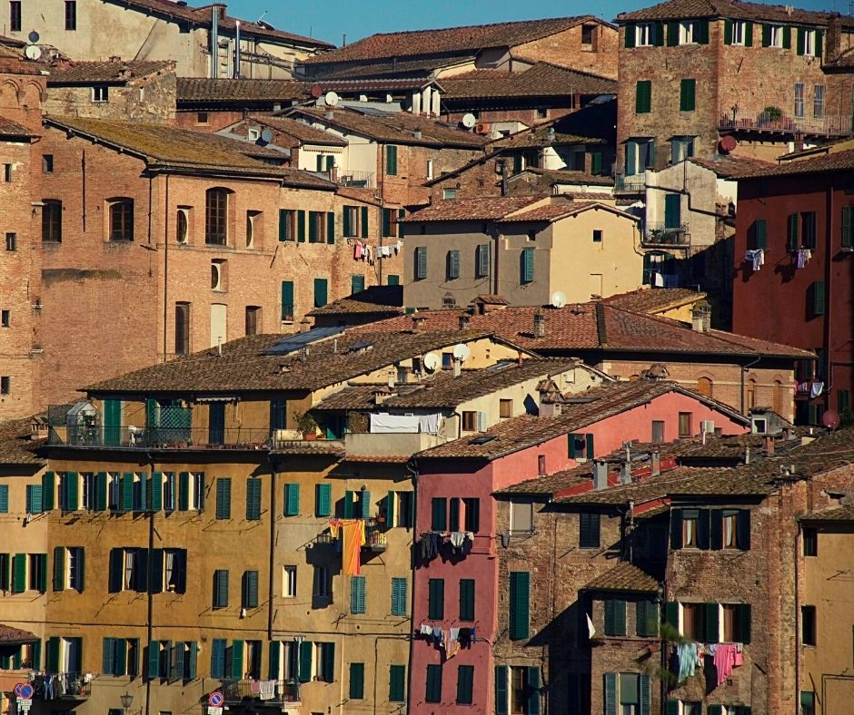 Laundry in the sun in Siena