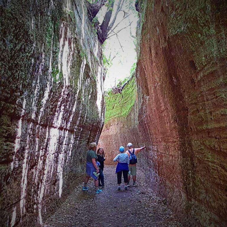 via cava in Pitigliano, ancient etruscan routes